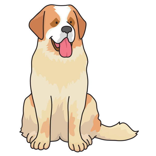 SVG dog - Saint Bernard