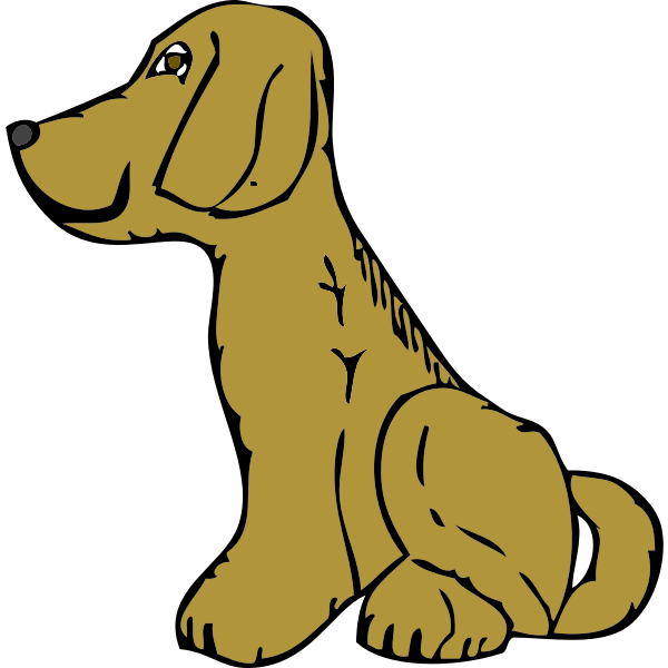 SVG dog side view