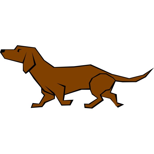 SVG Dog Simple Drawing