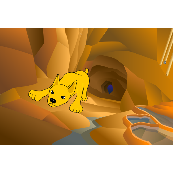 SVG Dog sniffing