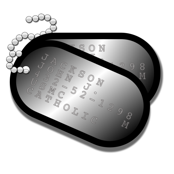 SVG Dog Tags