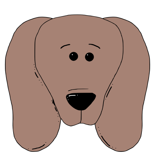 SVG Dogface vector clip art