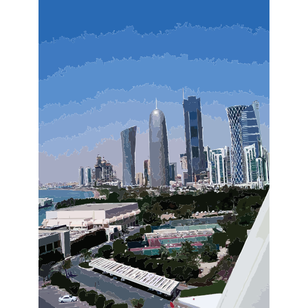 SVG Doha towers from sheraton hotel