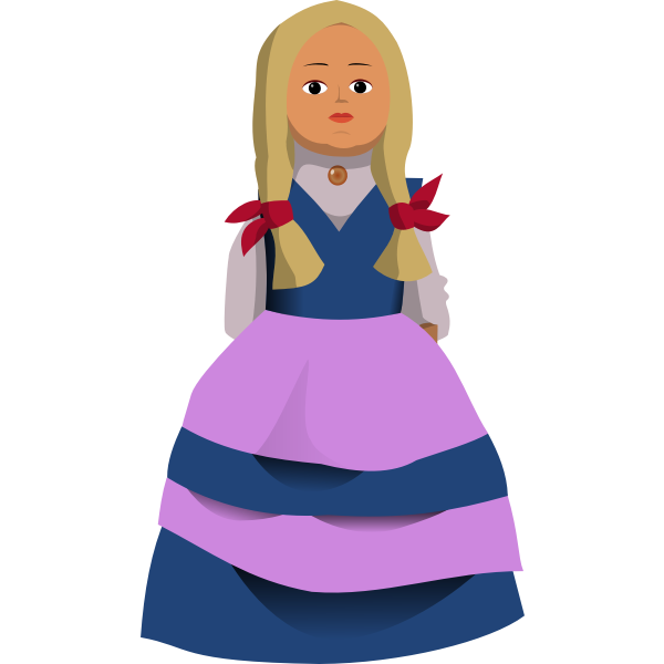 SVG Doll vector clip art
