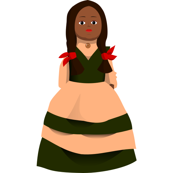 SVG Doll vector image