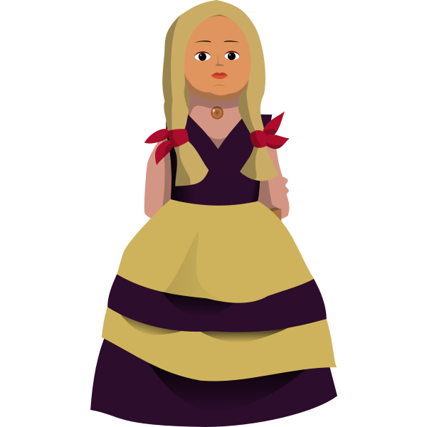 SVG Doll vector image