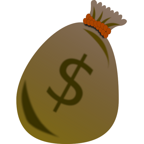 SVG Dollar bag