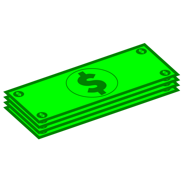 SVG Dollar banknotes vector image