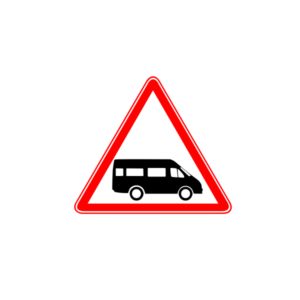 SVG Dollar Van hazard vector sign