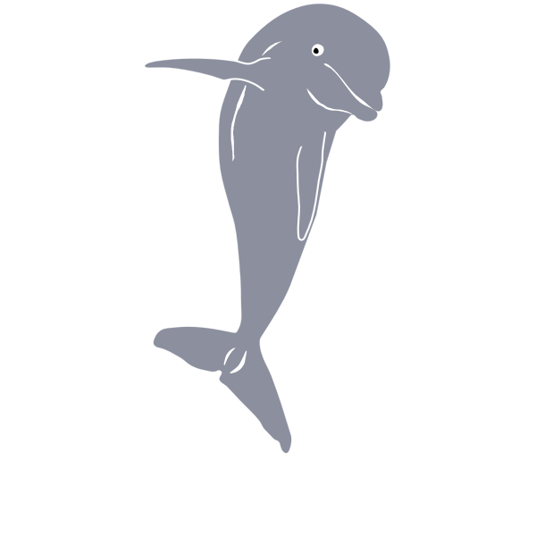 SVG Dolphin jumping vector graphics