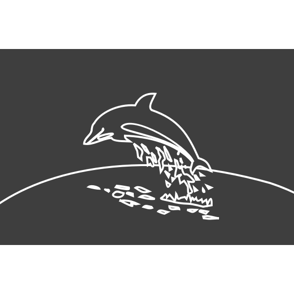 SVG Dolphin silhouette