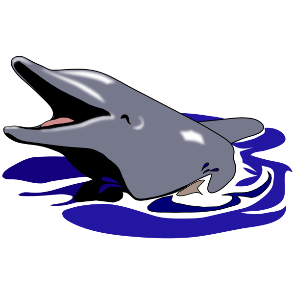 SVG Dolphin smiling