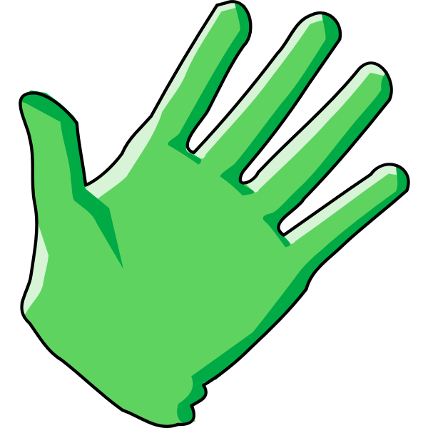 SVG Domestic cleaning glove vector illustration