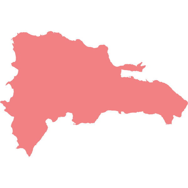 SVG Dominican Republic Map