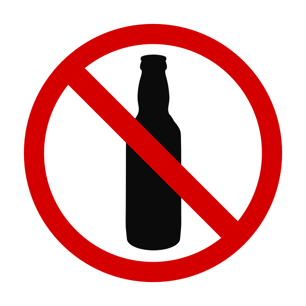 SVG Don039t drink alcohol vector image