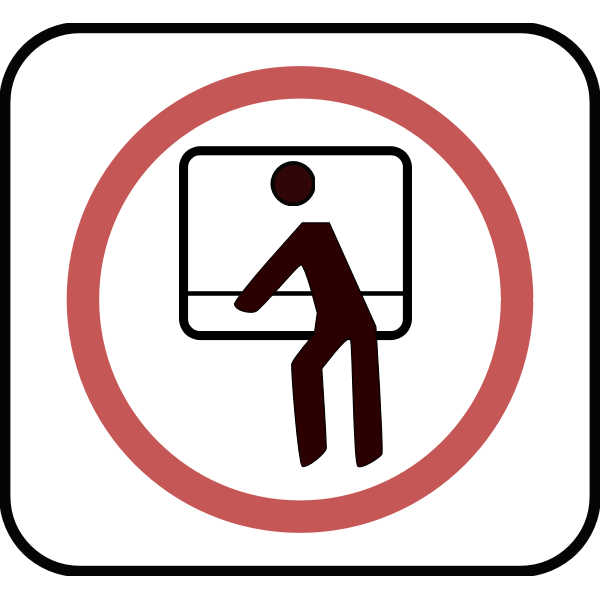 SVG Don039t lean out of the window