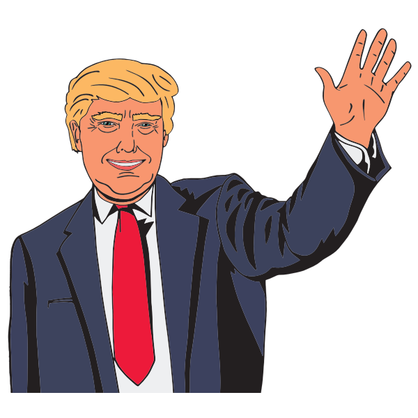 SVG Donald Trump Cartoon