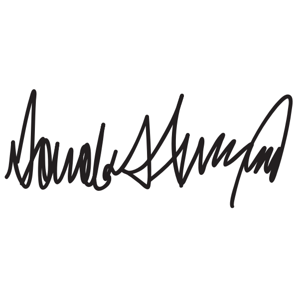 SVG Donald Trump signature