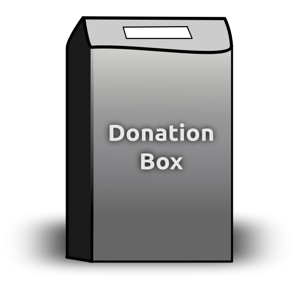 SVG Donation Box Vector Graphics