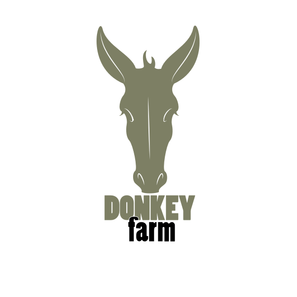 SVG Donkey head logotype concept