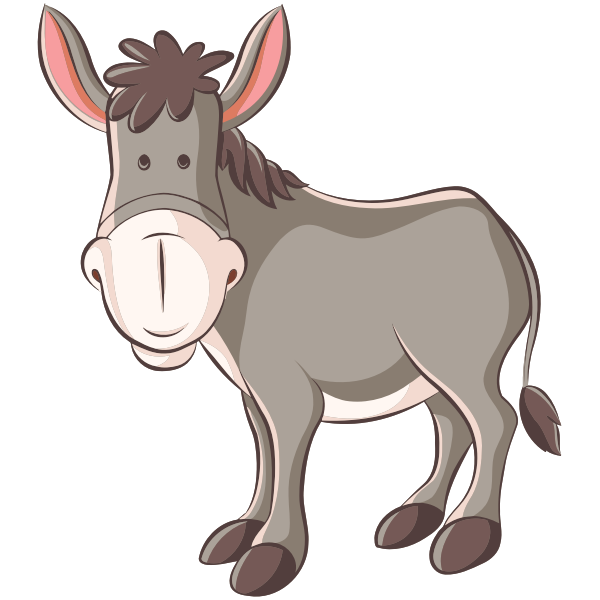 SVG Donkey smiling