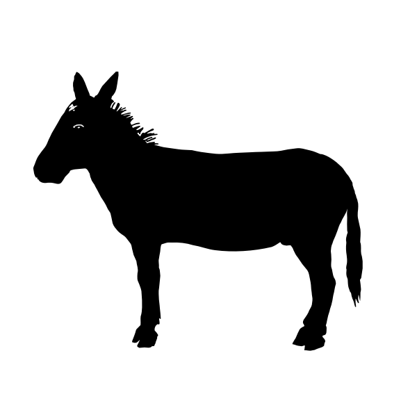 SVG Donkey vector image