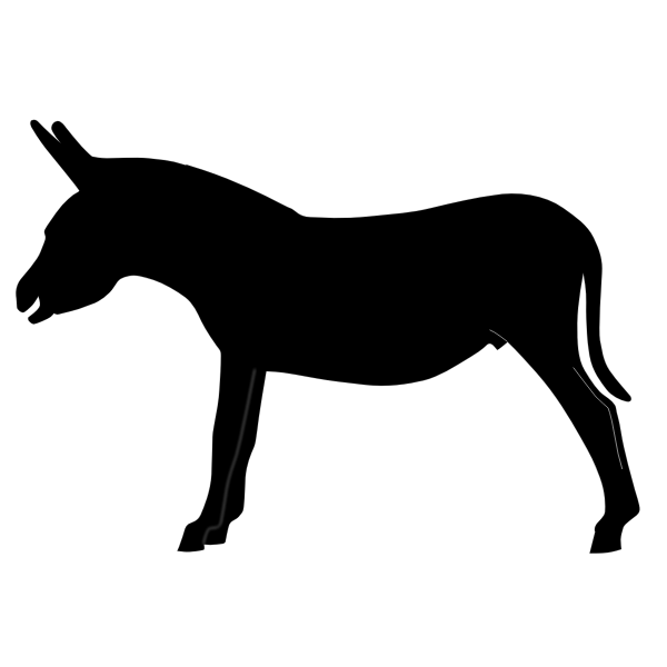 SVG Donkey vector silhouette