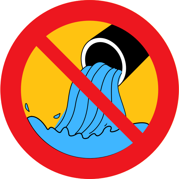 SVG Dont waste water vector sign