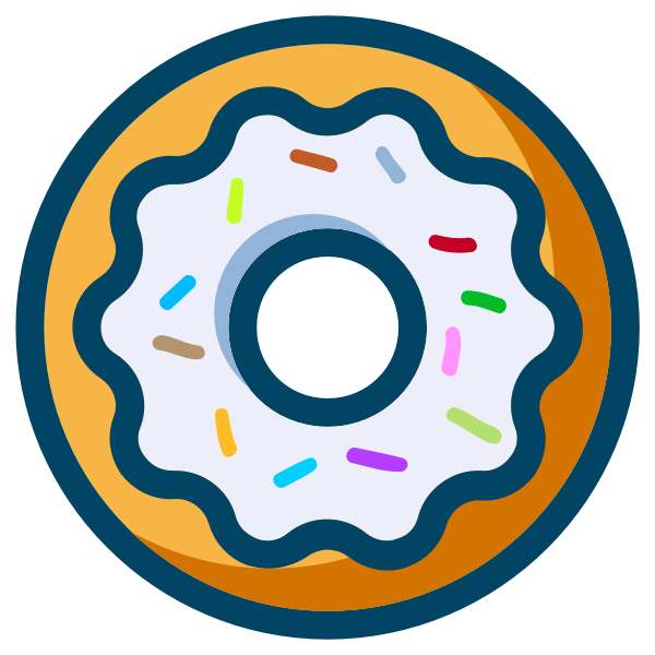 SVG Donut with sprinkles