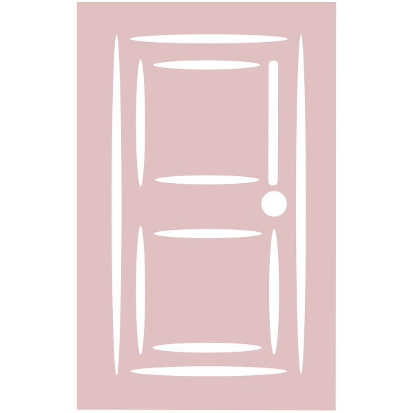 SVG Door - white stroke