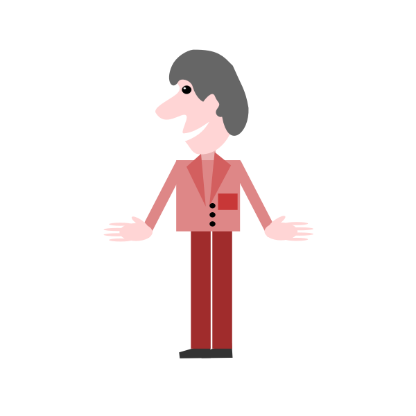 SVG Dorky guy vector image