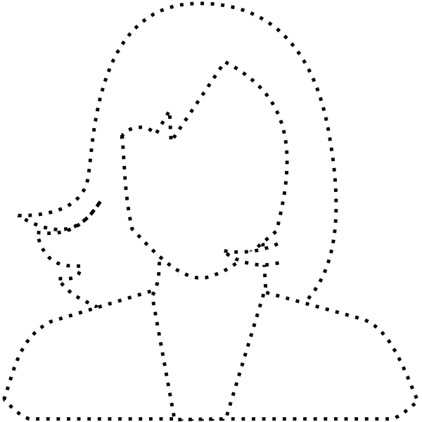 SVG Dotted female user