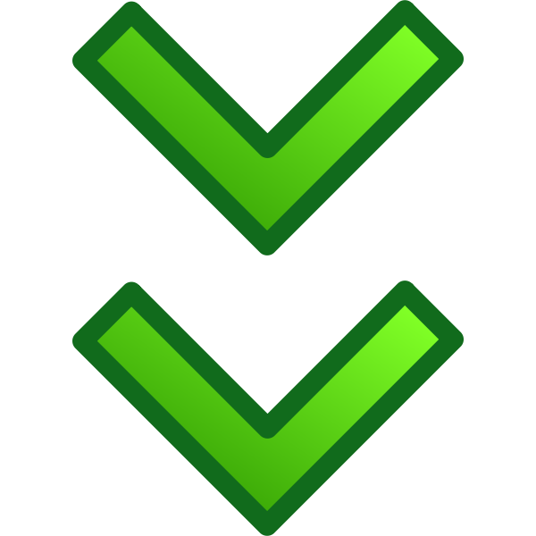 SVG Double arrow pointing down vector clip art