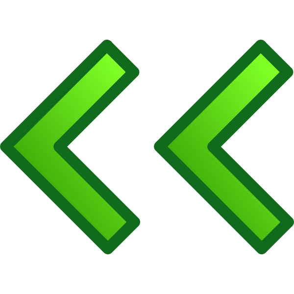 SVG Double arrow pointing left vector image