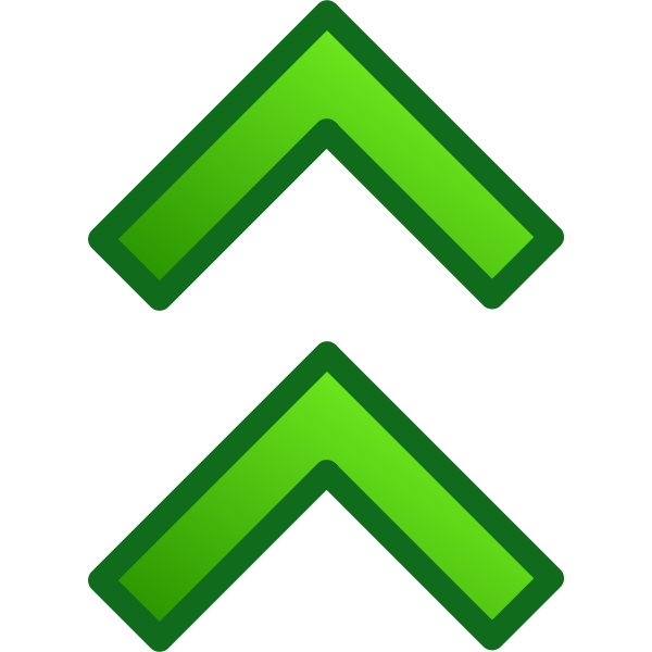 SVG Double arrow pointing up vector image