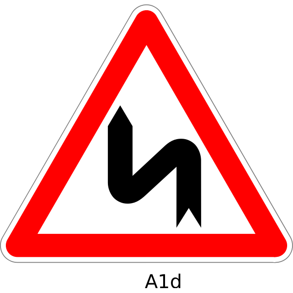 SVG Double curve sign