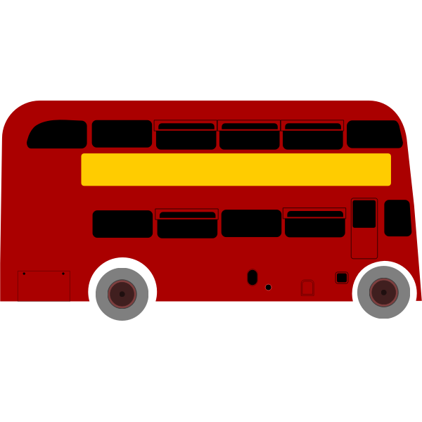 SVG Double Deck Bus Vector
