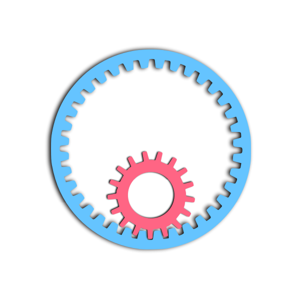SVG Double gear