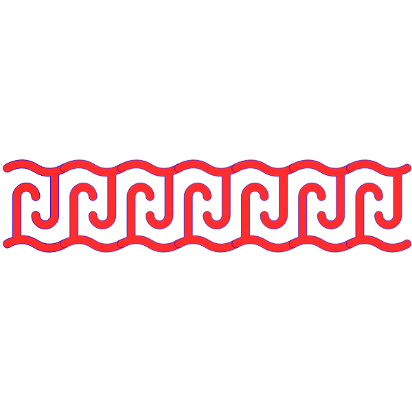 SVG Double hook meander