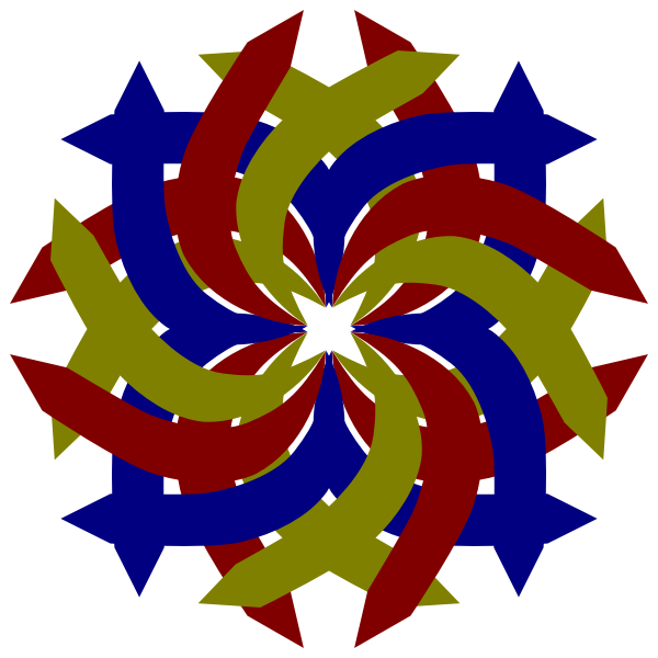 SVG double swirl