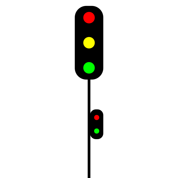 SVG Double traffic light