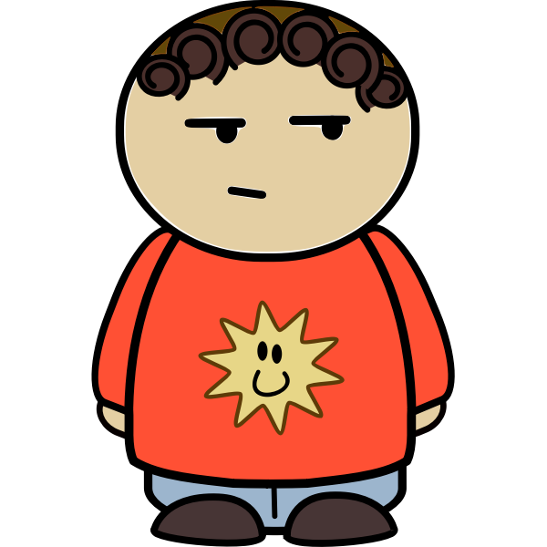 SVG Doubtful boy