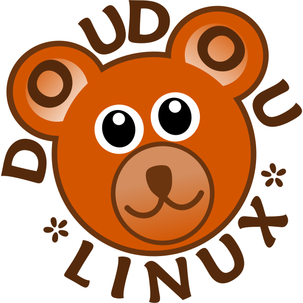 SVG DoudouLinux Logo - Operating System fun and accessible for kids from 2 to 12 years old