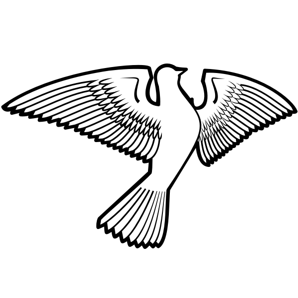 SVG Dove bird silhouette