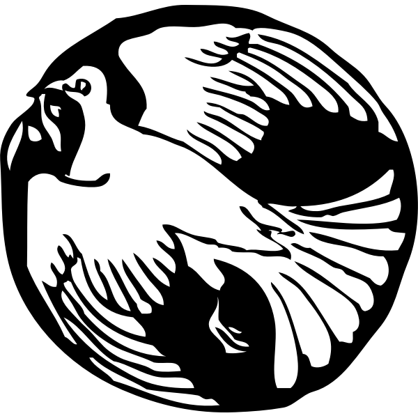 SVG dove in circle