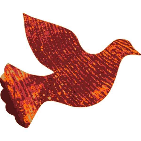 SVG Dove out of Wood