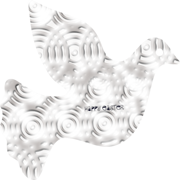 SVG Dove silhouette with abstract pattern