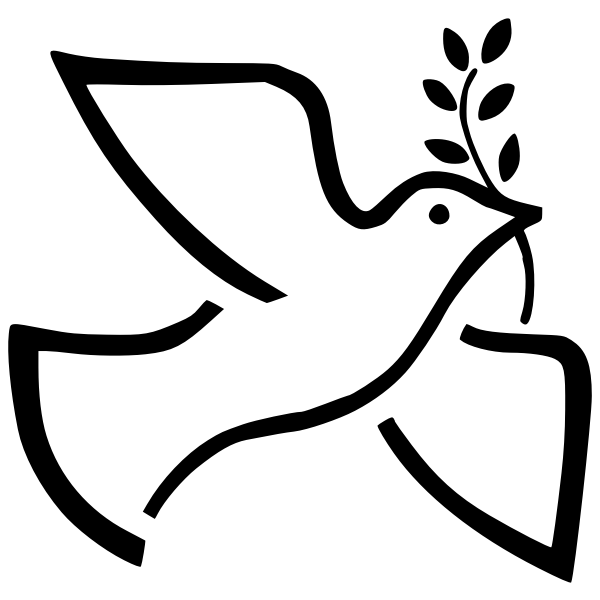 SVG Dove with branch