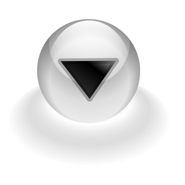 SVG Down computer button vector illustration