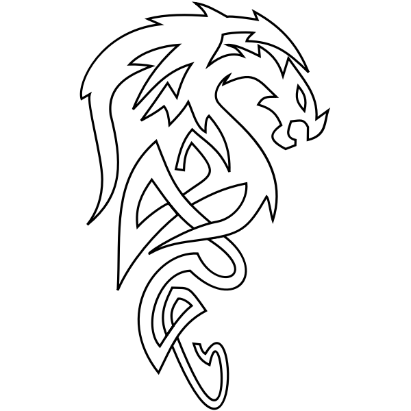 SVG Drache vereinfacht